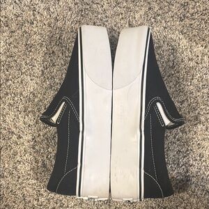 Black and White Slip-On Sneakers